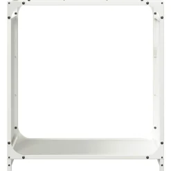 VIDAXL - Portant de bois chauffage blanc 60x28x65 cm