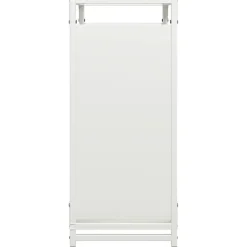 VIDAXL - Portant de bois chauffage blanc 60x28x65 cm