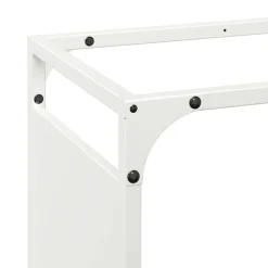 VIDAXL - Portant de bois chauffage blanc 90x28x65 cm