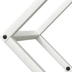 VIDAXL - Portant de bois chauffage blanc 50x25x50 cm