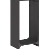 VIDAXL - Portant de bois chauffage noir 40x30x80 cm