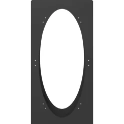 VIDAXL - Portant de bois chauffage noir 50x23x100 cm