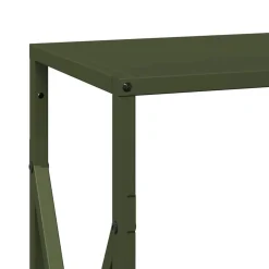 VIDAXL - Portant de bois chauffage vert olive 34x25x70 cm