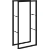 VIDAXL - Portant de bois de chauffage noir 55x30x116 cm acier