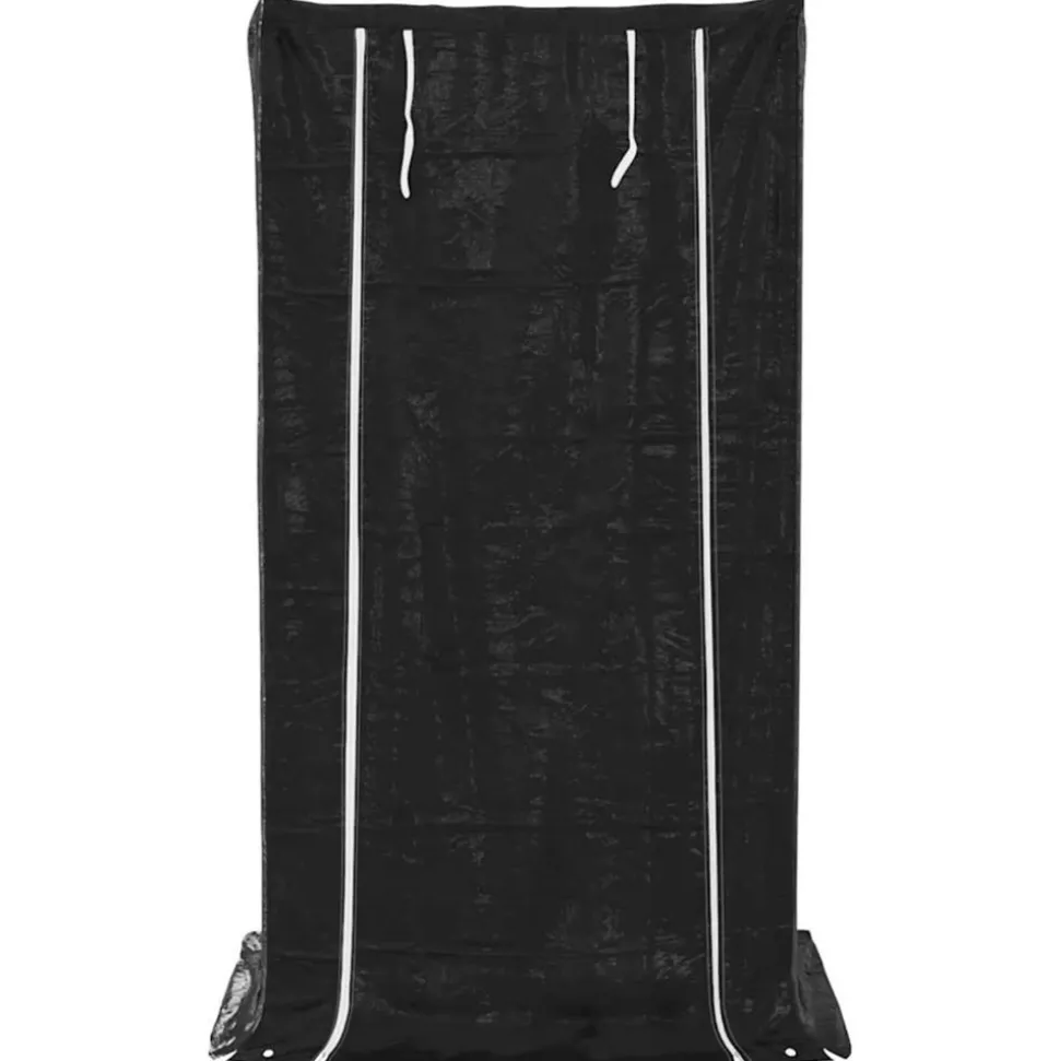 VIDAXL - Portant de bois de chauffage et housse de pluie acier galvanisé