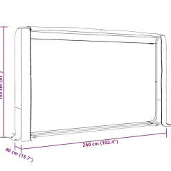 VIDAXL - Portant de bois de chauffage et housse de pluie acier galvanisé