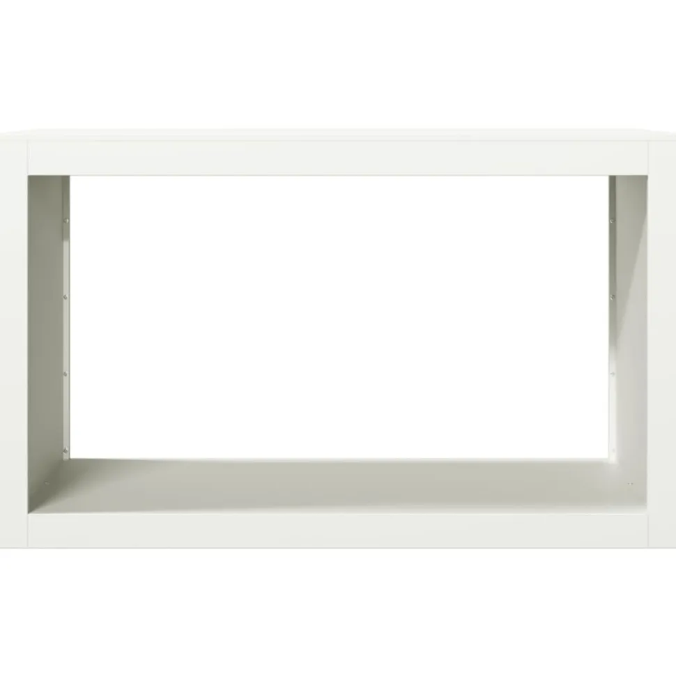 VIDAXL - Portant de bois de chauffage blanc 100x40x60 cm acier
