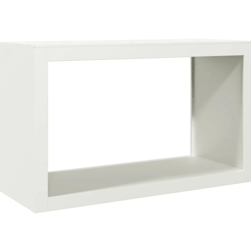 VIDAXL - Portant de bois de chauffage blanc 100x40x60 cm acier