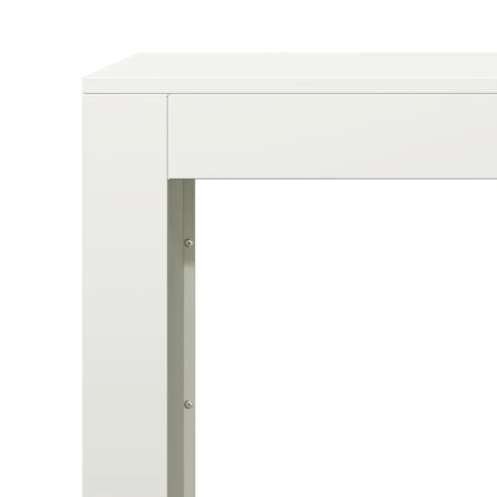 VIDAXL - Portant de bois de chauffage blanc 100x40x60 cm acier