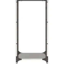VIDAXL - Portant de bois de chauffage 40x30x80 cm acier inoxydable