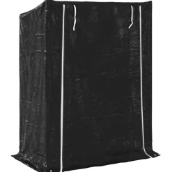 VIDAXL - Portant de bois de chauffage et housse de pluie acier galvanisé