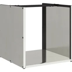 VIDAXL - Portant de bois de chauffage 40x40x40 cm acier inoxydable