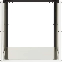 VIDAXL - Portant de bois de chauffage 40x40x40 cm acier inoxydable