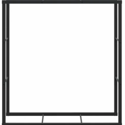 VIDAXL - Portant de bois de chauffage noir 110x30x116 cm acier