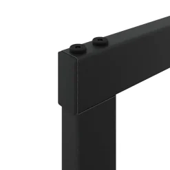 VIDAXL - Portant de bois de chauffage noir 110x30x116 cm acier