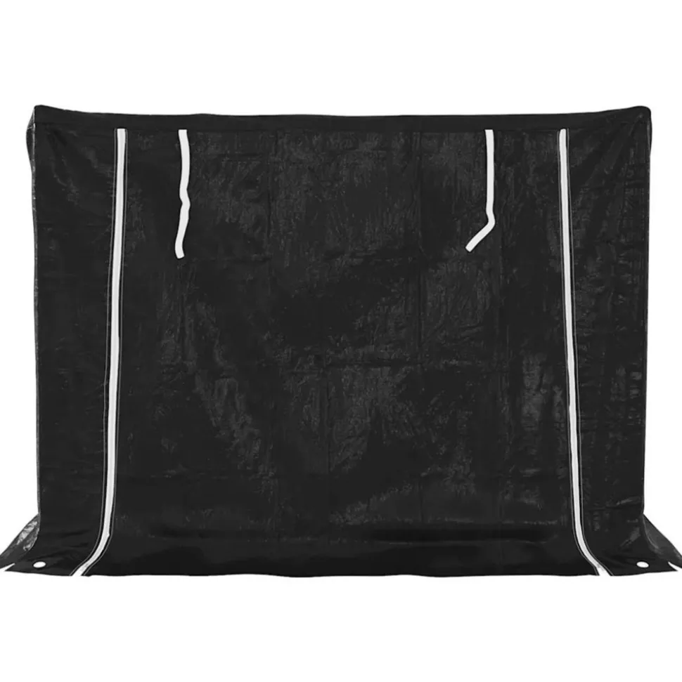 VIDAXL - Portant de bois de chauffage et housse de pluie acier galvanisé