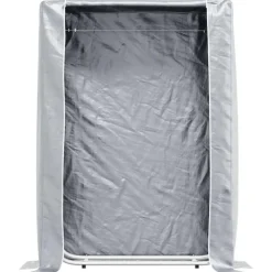 VIDAXL - Portant de bois de chauffage et housse de pluie acier galvanisé