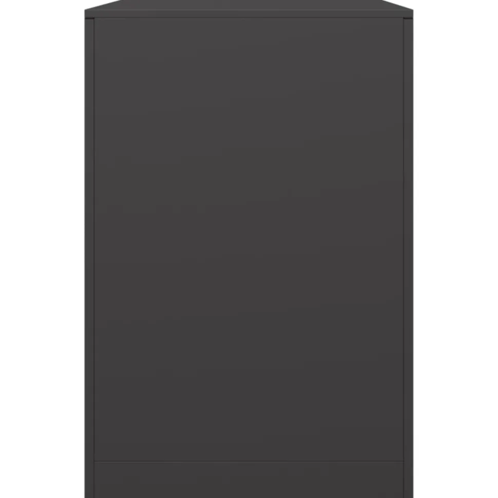 VIDAXL - Portant de bois de chauffage noir 100x40x60 cm acier