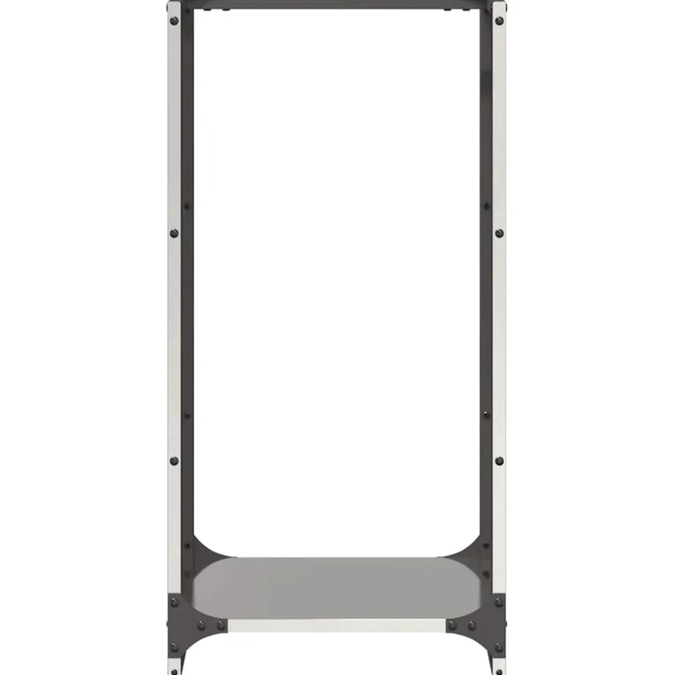 VIDAXL - Portant de bois de chauffage 40x30x80 cm acier inoxydable