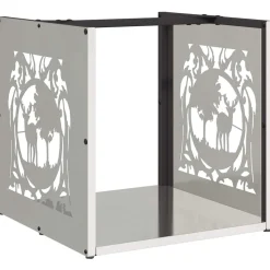 VIDAXL - Portant de bois de chauffage 40x40x40 cm acier inoxydable