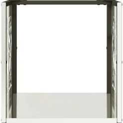 VIDAXL - Portant de bois de chauffage 40x40x40 cm acier inoxydable