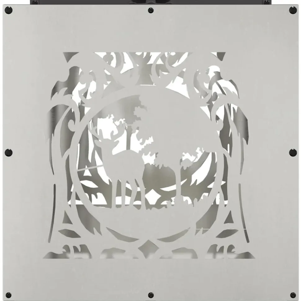 VIDAXL - Portant de bois de chauffage 40x40x40 cm acier inoxydable