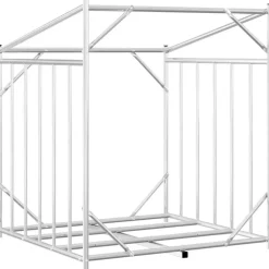 VIDAXL - Portant de bois de chauffage et housse de pluie acier galvanisé