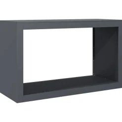 VIDAXL - Portant de bois de chauffage anthracite 100x40x60 cm acier