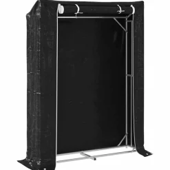 VIDAXL - Portant de bois de chauffage et housse de pluie acier galvanisé