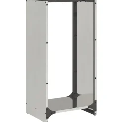 VIDAXL - Portant de bois de chauffage 40x30x80 cm acier inoxydable