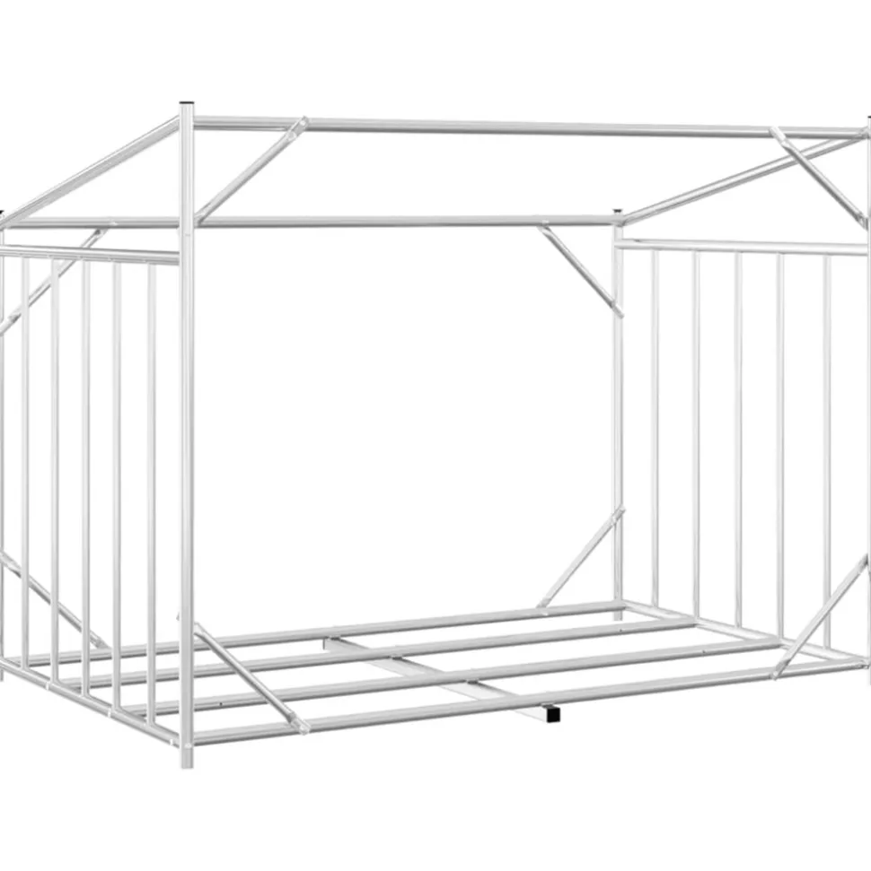 VIDAXL - Portant de bois de chauffage et housse de pluie acier galvanisé