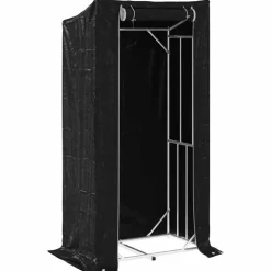 VIDAXL - Portant de bois de chauffage et housse de pluie acier galvanisé