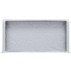 VIDAXL - Portant de bois de chauffage et housse de pluie acier galvanisé