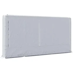 VIDAXL - Portant de bois de chauffage et housse de pluie acier galvanisé