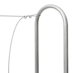 VIDAXL - Portant de bois de chauffage et housse de pluie acier galvanisé