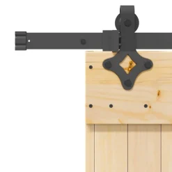 VIDAXL - Porte coulissante et kit de quincaillerie 70x210 cm pin massif