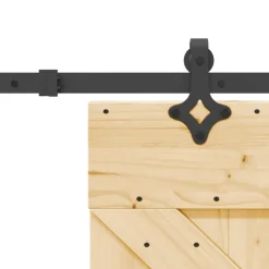 VIDAXL - Porte coulissante et kit de quincaillerie 85x210 cm pin massif