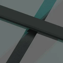 VIDAXL - Porte coulissante kit de quincaillerie trempé verre aluminium