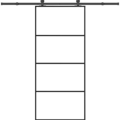VIDAXL - Porte coulissante avec kit de quincaillerie 90x205 cm verre esg