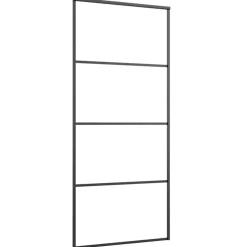 VIDAXL - Porte coulissante avec kit de quincaillerie 90x205 cm verre esg