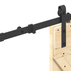 VIDAXL - Porte coulissante et kit de quincaillerie 85x210 cm pin massif