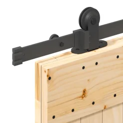 VIDAXL - Porte coulissante et kit de quincaillerie 70x210 cm pin massif