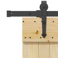 VIDAXL - Porte coulissante et kit de quincaillerie 70x210 cm pin massif