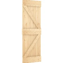 VIDAXL - Porte coulissante et kit de quincaillerie 70x210 cm pin massif