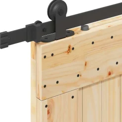 VIDAXL - Porte coulissante et kit de quincaillerie 70x210 cm pin massif