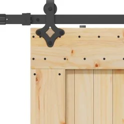 VIDAXL - Porte coulissante et kit de quincaillerie 100x210 cm pin massif