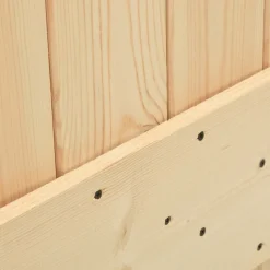 VIDAXL - Porte coulissante et kit de quincaillerie 100x210 cm pin massif