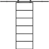 VIDAXL - Porte coulissante avec kit de quincaillerie 76x205 cm verre esg