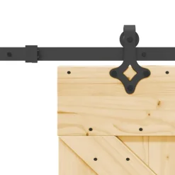 VIDAXL - Porte coulissante et kit de quincaillerie 70x210 cm pin massif
