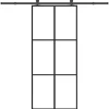 VIDAXL - Porte coulissante avec kit de quincaillerie 90x205 cm verre esg